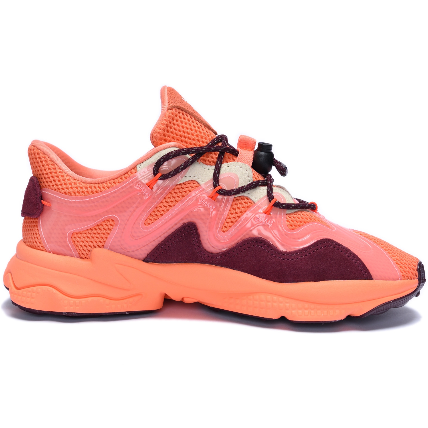 adidas Originals OZWEEGO PLUS Semi Coral / Maroon / Glow Pink