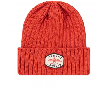 Nigel Cabourn x Element Wolfeboro PATCH BEANIE IN POMPEIAN RED