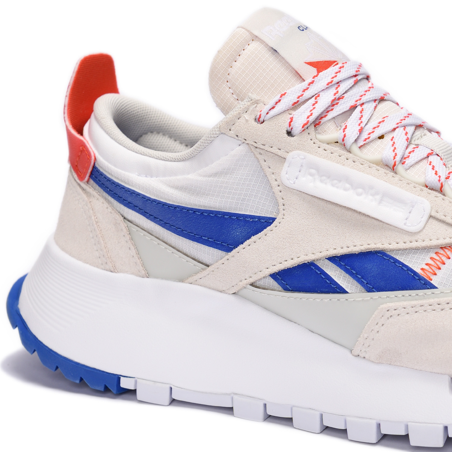 Reebok CLASSIC LEATHER LEGACY Morning Fog / Court Blue / Dynamic Red