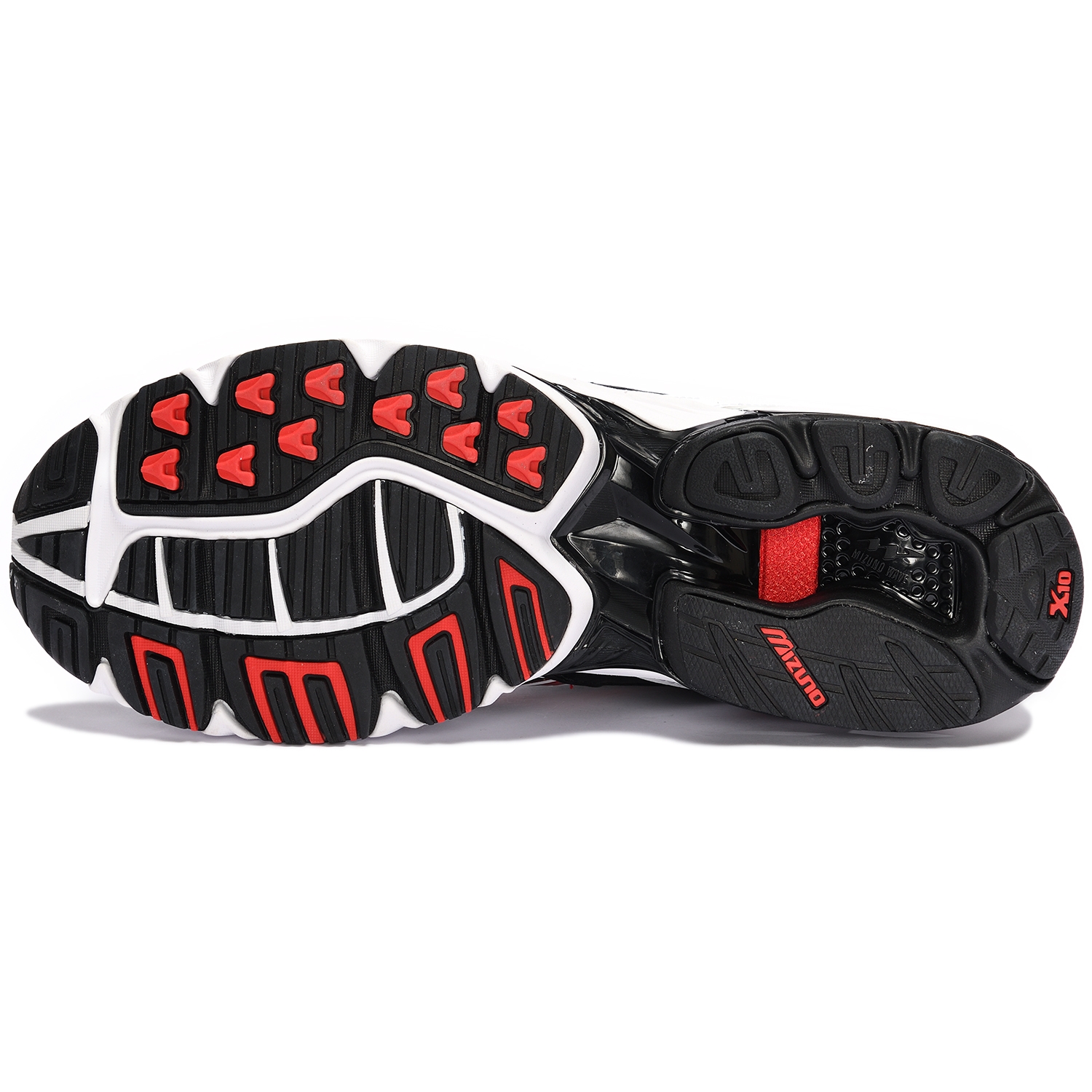 Mizuno WAVE RIDER 10 ICON "Special Pack" WHITE/CHINESERED/BLACK