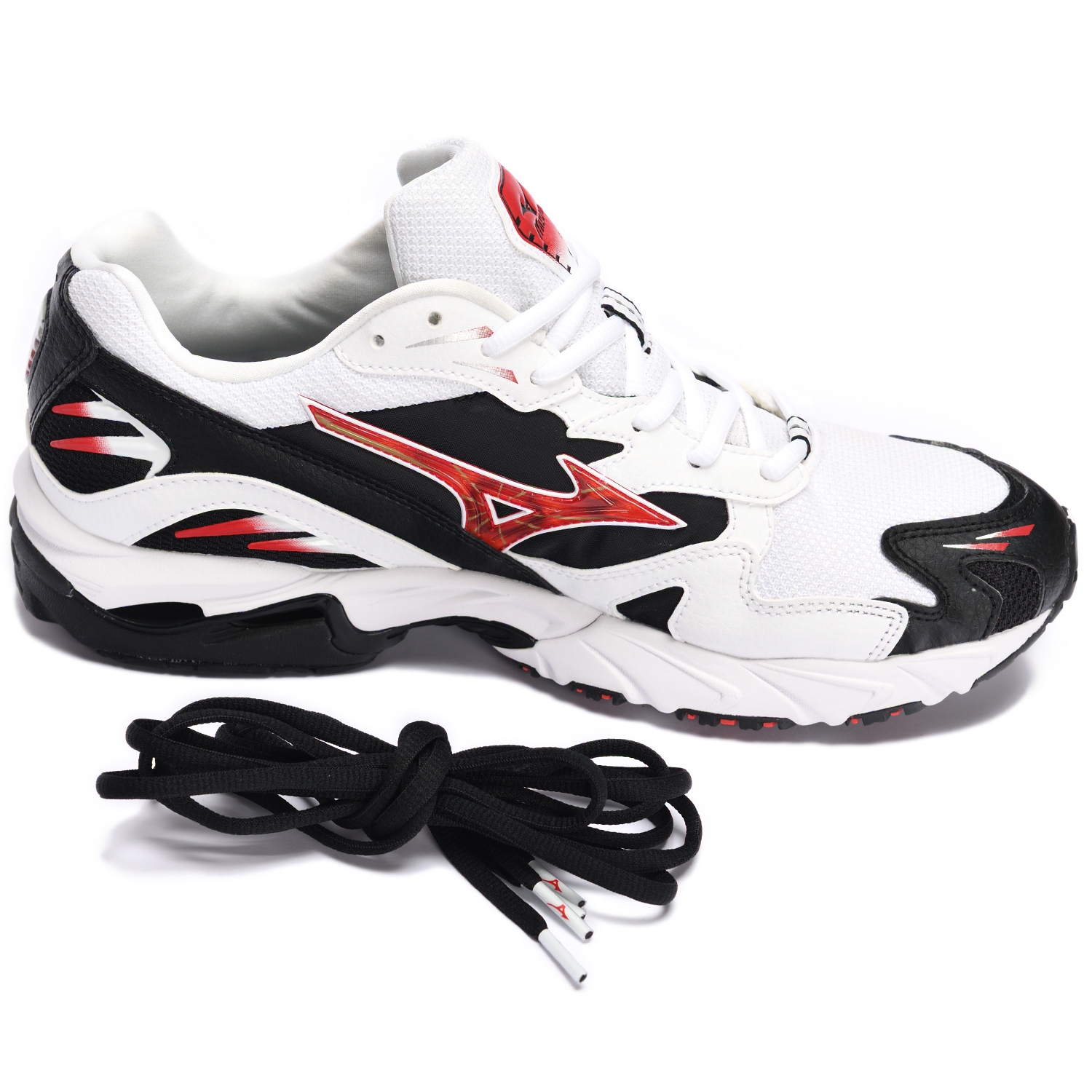 Mizuno WAVE RIDER 10 ICON "Special Pack" WHITE/CHINESERED/BLACK