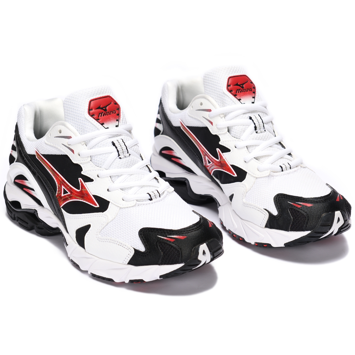 Mizuno WAVE RIDER 10 ICON "Special Pack" WHITE/CHINESERED/BLACK