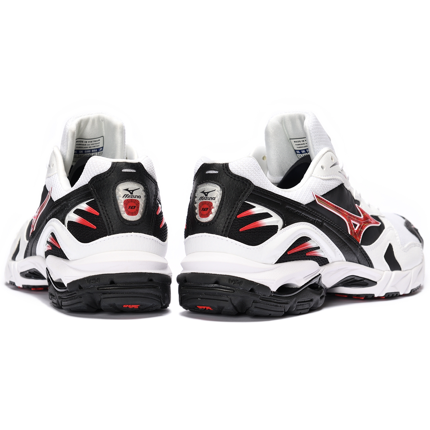Mizuno WAVE RIDER 10 ICON "Special Pack" WHITE/CHINESERED/BLACK