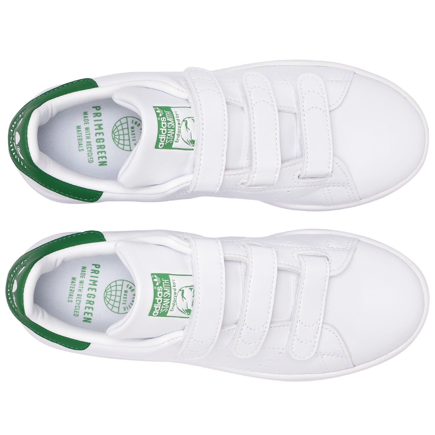 adidas Originals STAN SMITH. Cloud White / Cloud White / Green