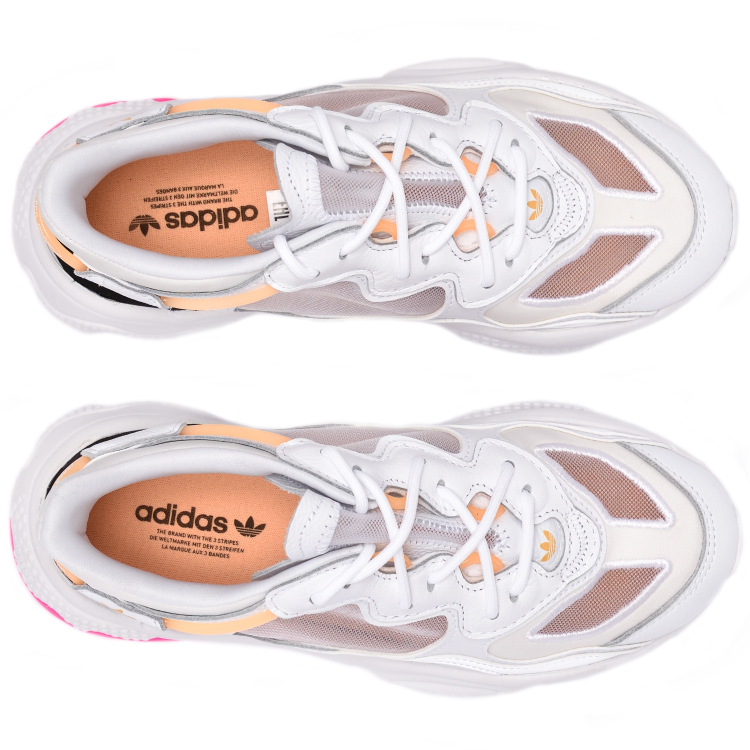 adidas Originals OZWEEGO LITE. Cloud White / Cloud White / Hazy Orange