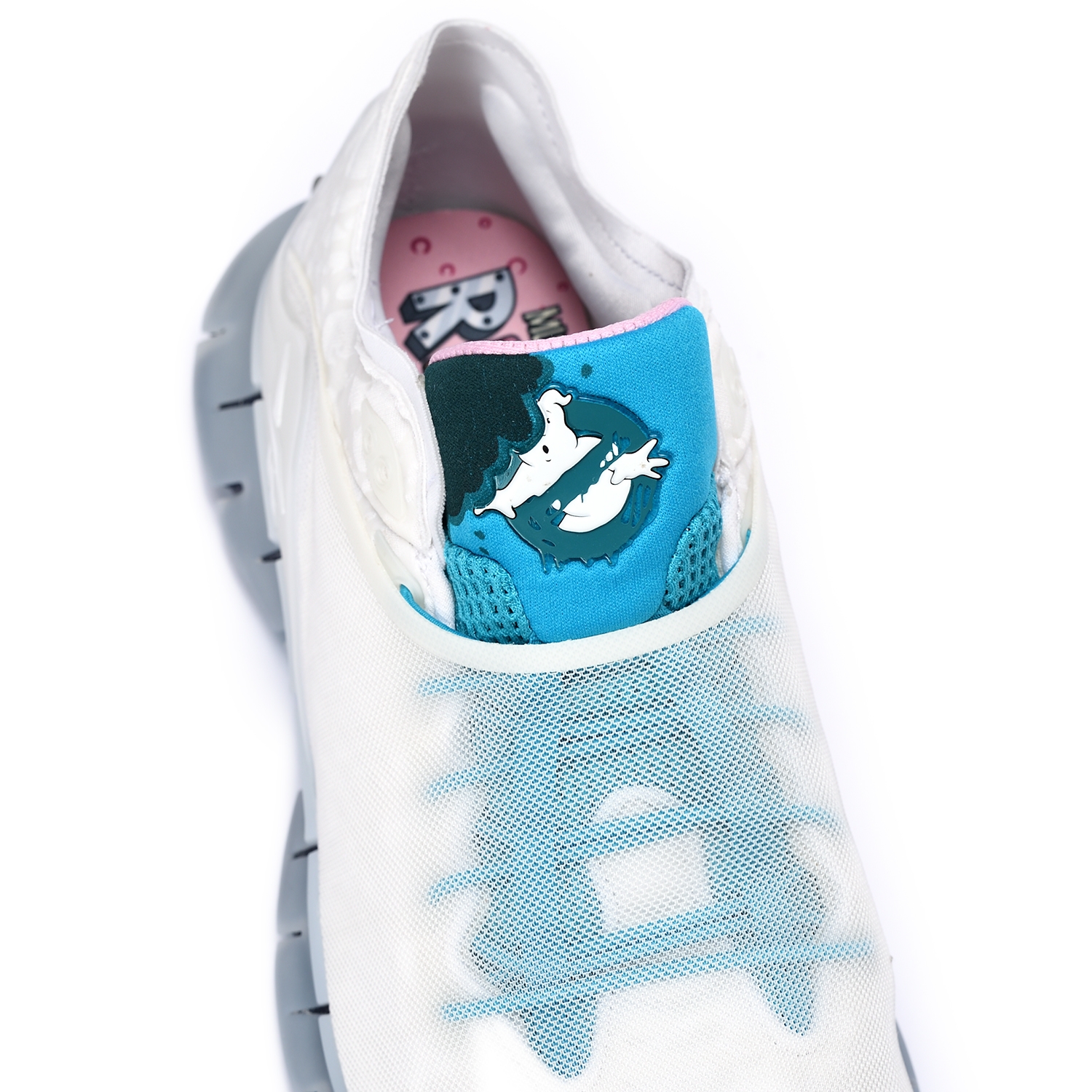 Reebok Ghostbusters Zig Kinetica Shoes White / Feather Blue / Silver Met.