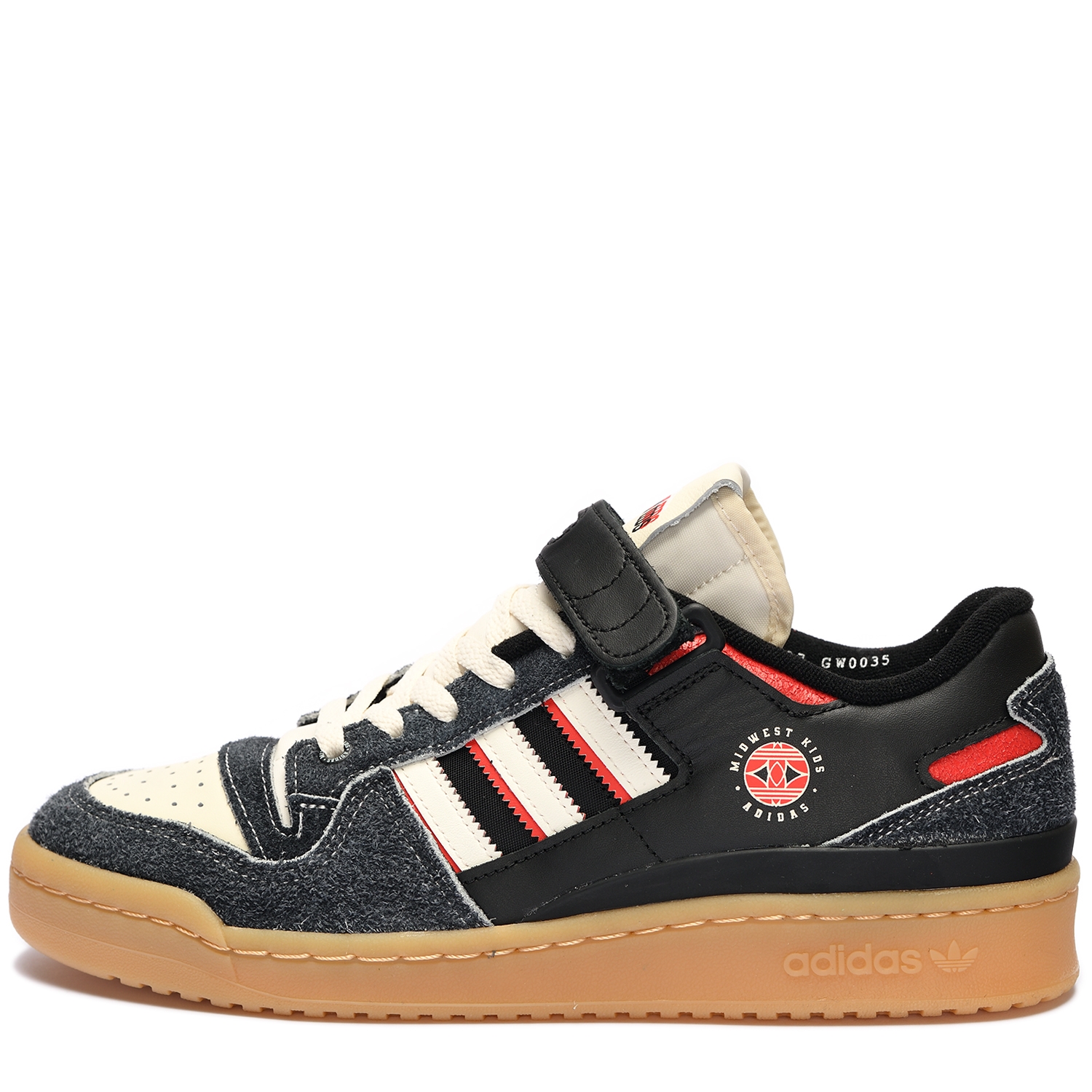 adidas x Midwest Kids Forum 84 Low Core Black/Off White/Red