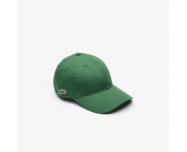 LACOSTE UNISEX CAP IN ORGANIC COTTON TWILL Green
