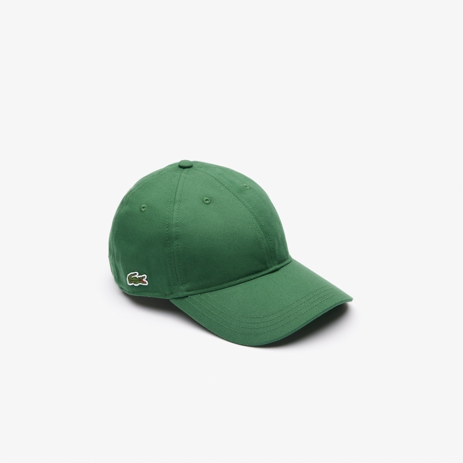 LACOSTE UNISEX CAP IN ORGANIC COTTON TWILL Green