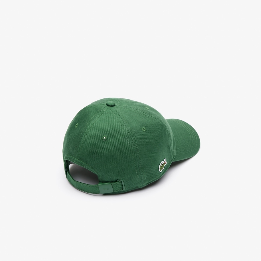 LACOSTE UNISEX CAP IN ORGANIC COTTON TWILL Green