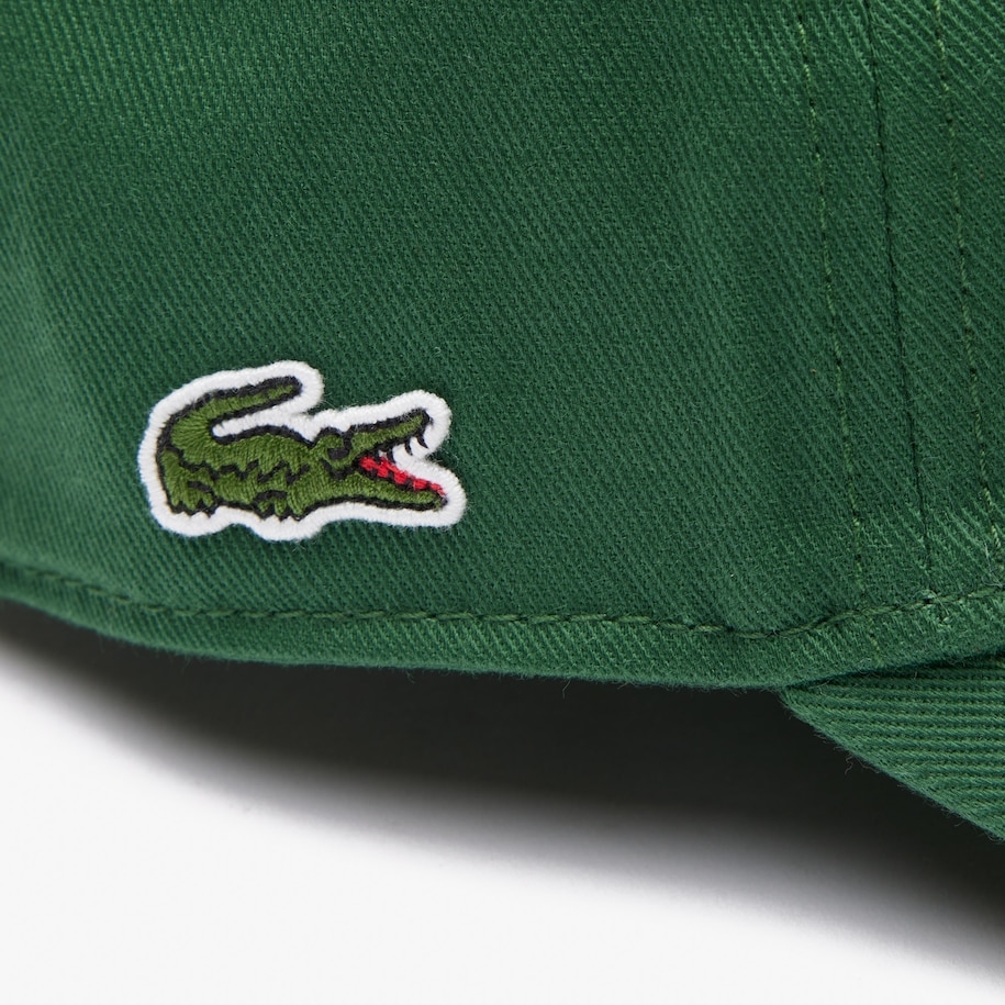 LACOSTE UNISEX CAP IN ORGANIC COTTON TWILL Green