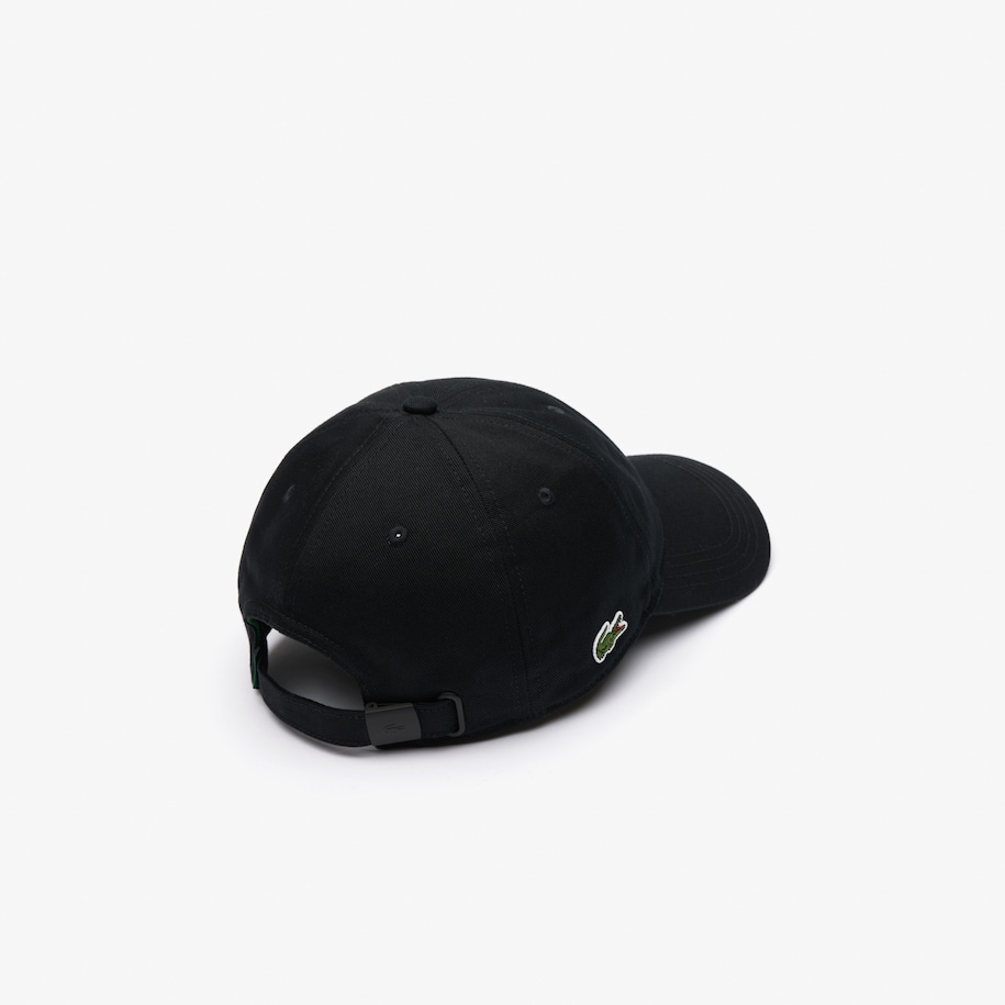 LACOSTE UNISEX CAP IN ORGANIC COTTON TWILL Black