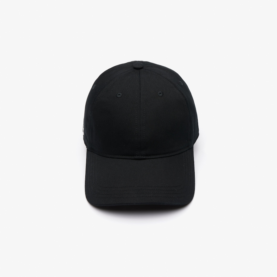 LACOSTE UNISEX CAP IN ORGANIC COTTON TWILL Black