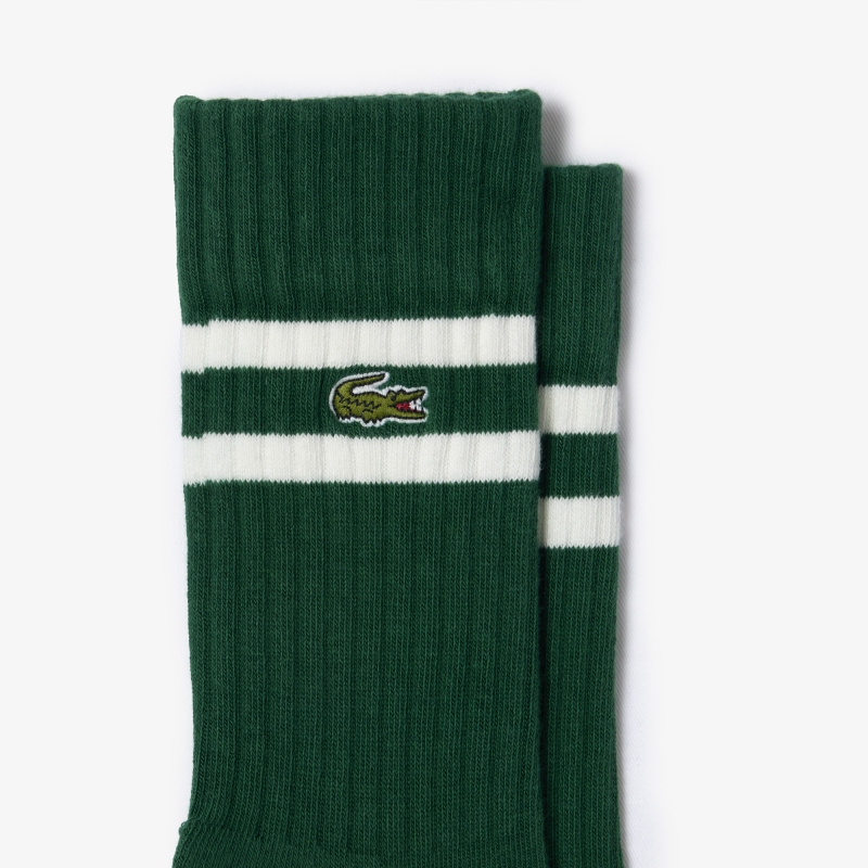 Lacoste Terry Sole socks Green / white