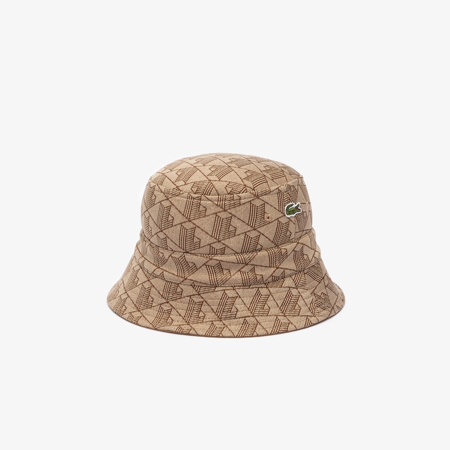 UNISEX REVERSIBLE SIGNATURE MONOGRAM JACQUARD BUCKET HAT / IRP