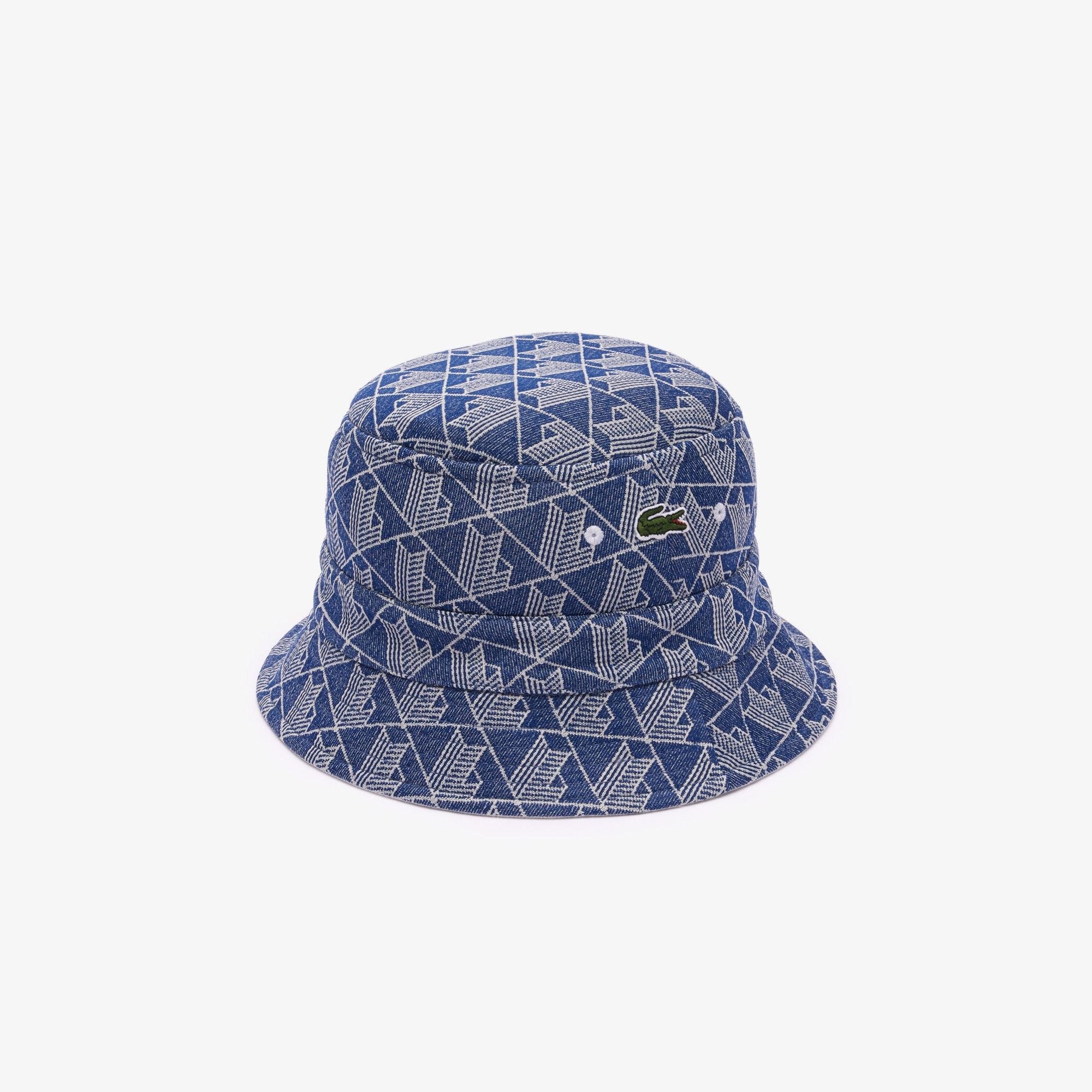 UNISEX REVERSIBLE SIGNATURE MONOGRAM JACQUARD BUCKET HAT / QIE