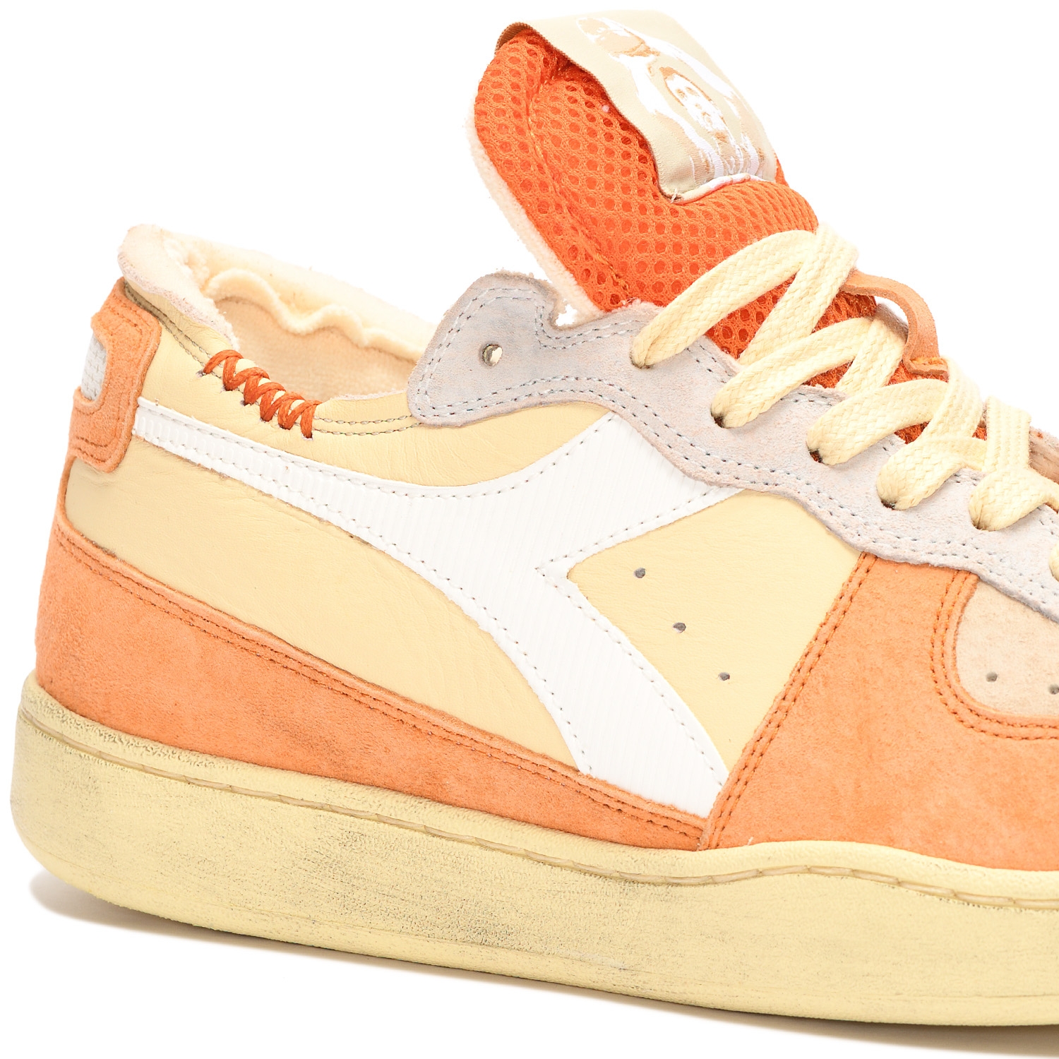 Diadora x DINO MENEGHIN MI BASKET LOW ITALIA WHITE/VERMILLION ORANGE