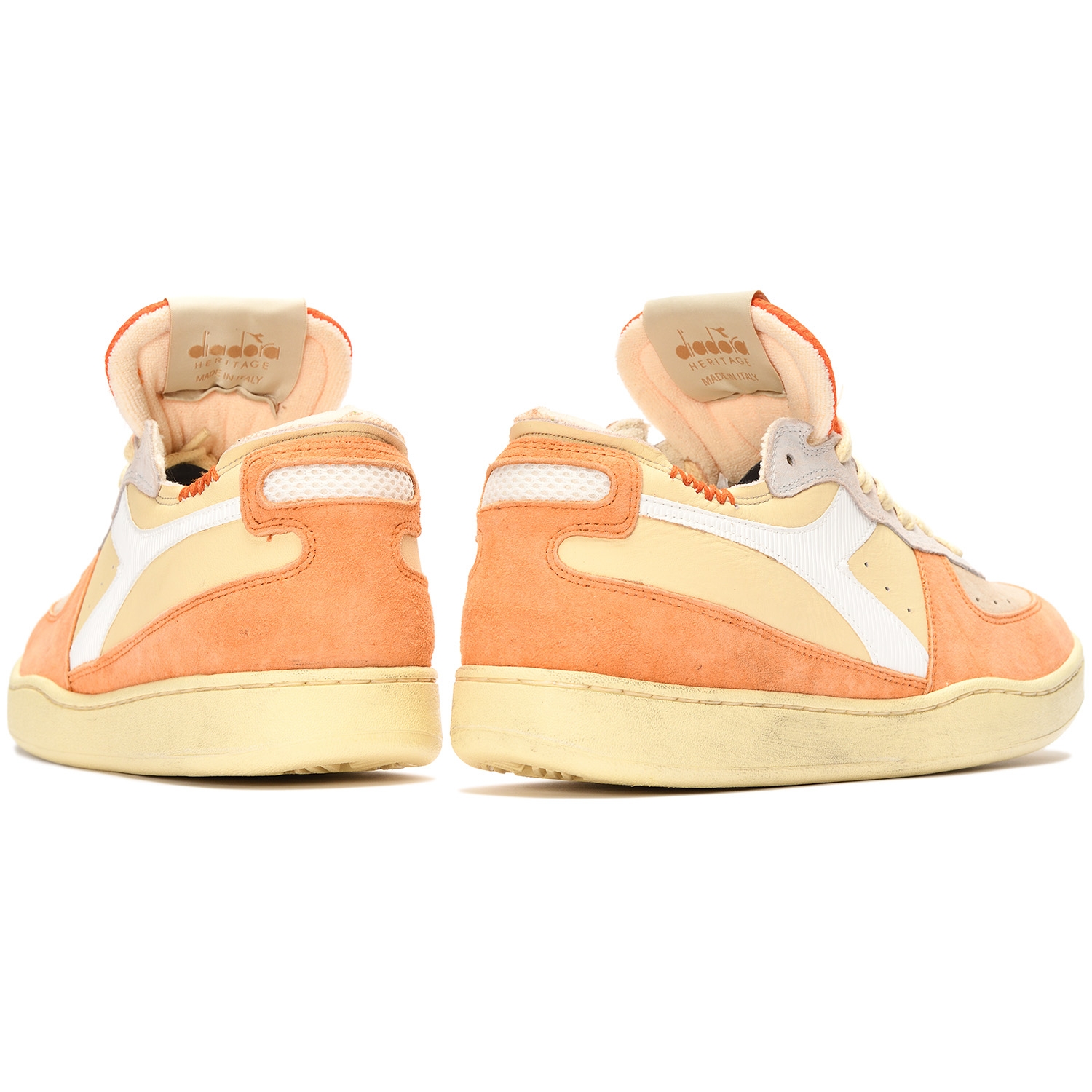 Diadora x DINO MENEGHIN MI BASKET LOW ITALIA WHITE/VERMILLION ORANGE