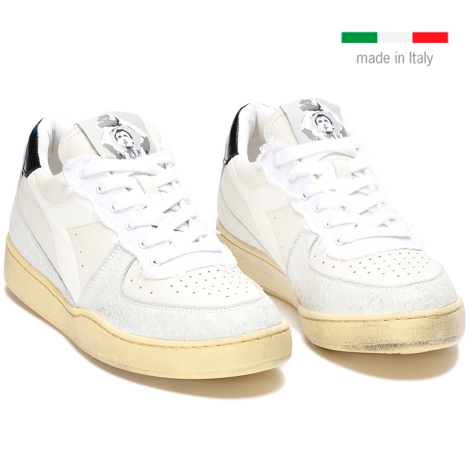 Diadora x DINO MENEGHIN MI BASKET LOW ITALIA WHITE/BLUE