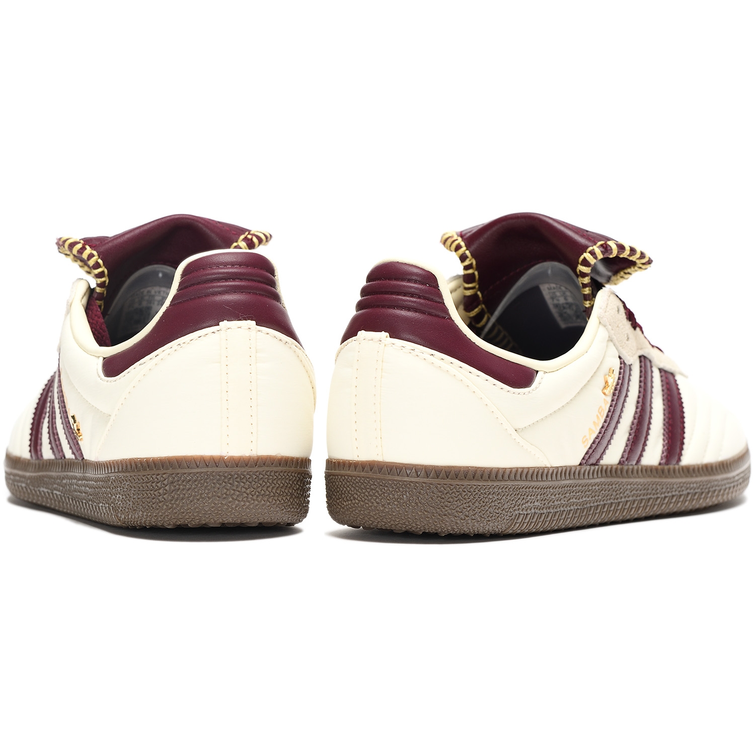 adidas Originals SAMBA LONG TONGUE cream white / maroon / Gold Metallic