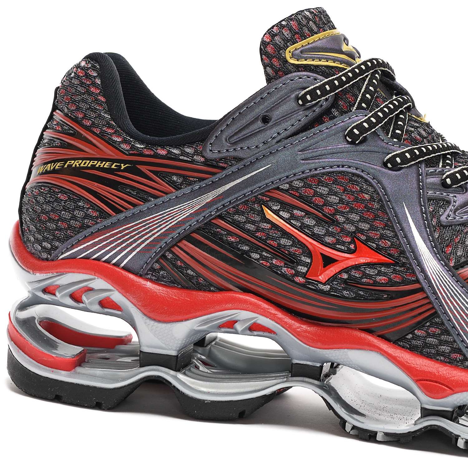 Mizuno WAVE PROPHECY 1 Harbor Mist/chinese Red/black