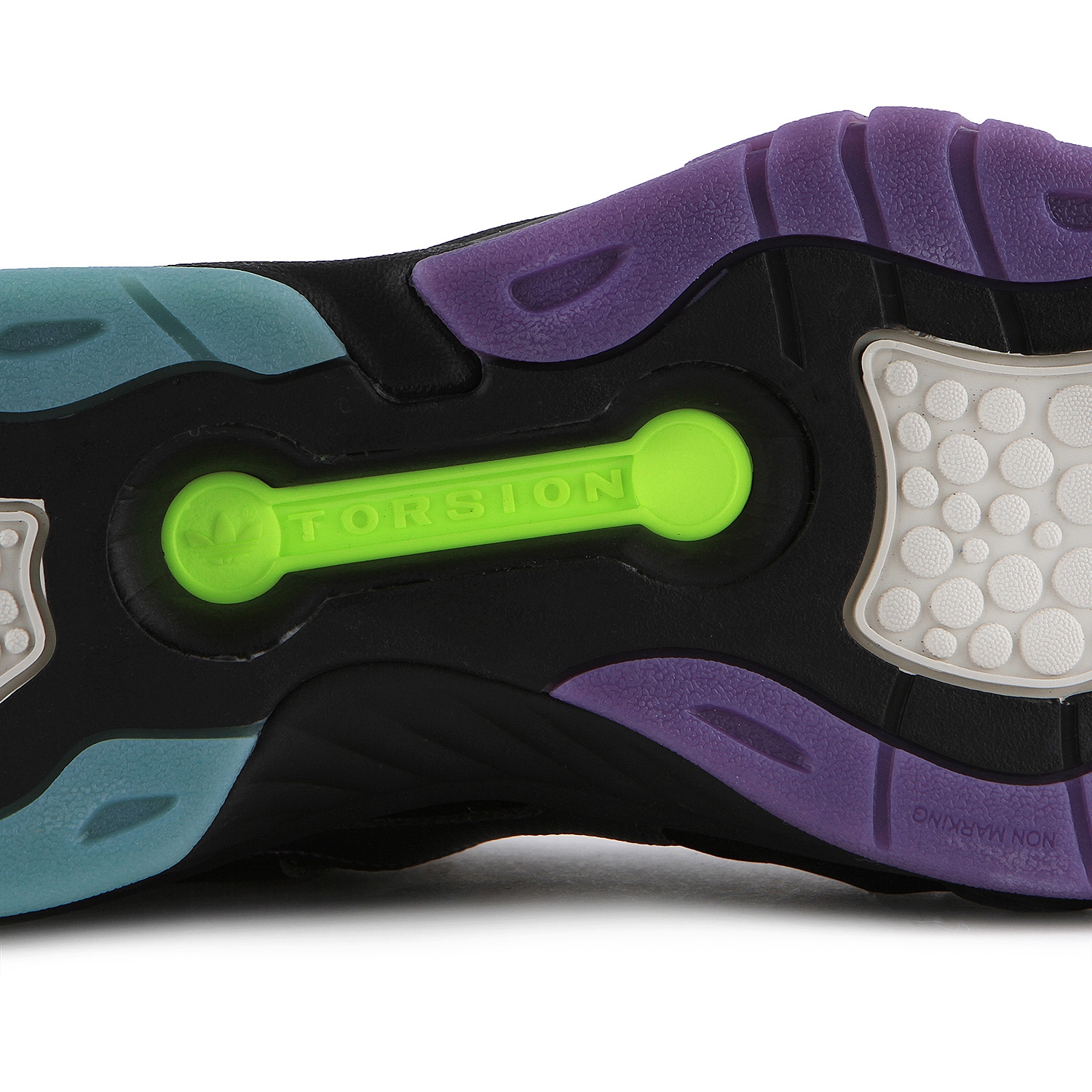 adidas Originals DIMENSION LOW TOP CORE BLACK / RAW WHITE / ACTIVE PURPLE
