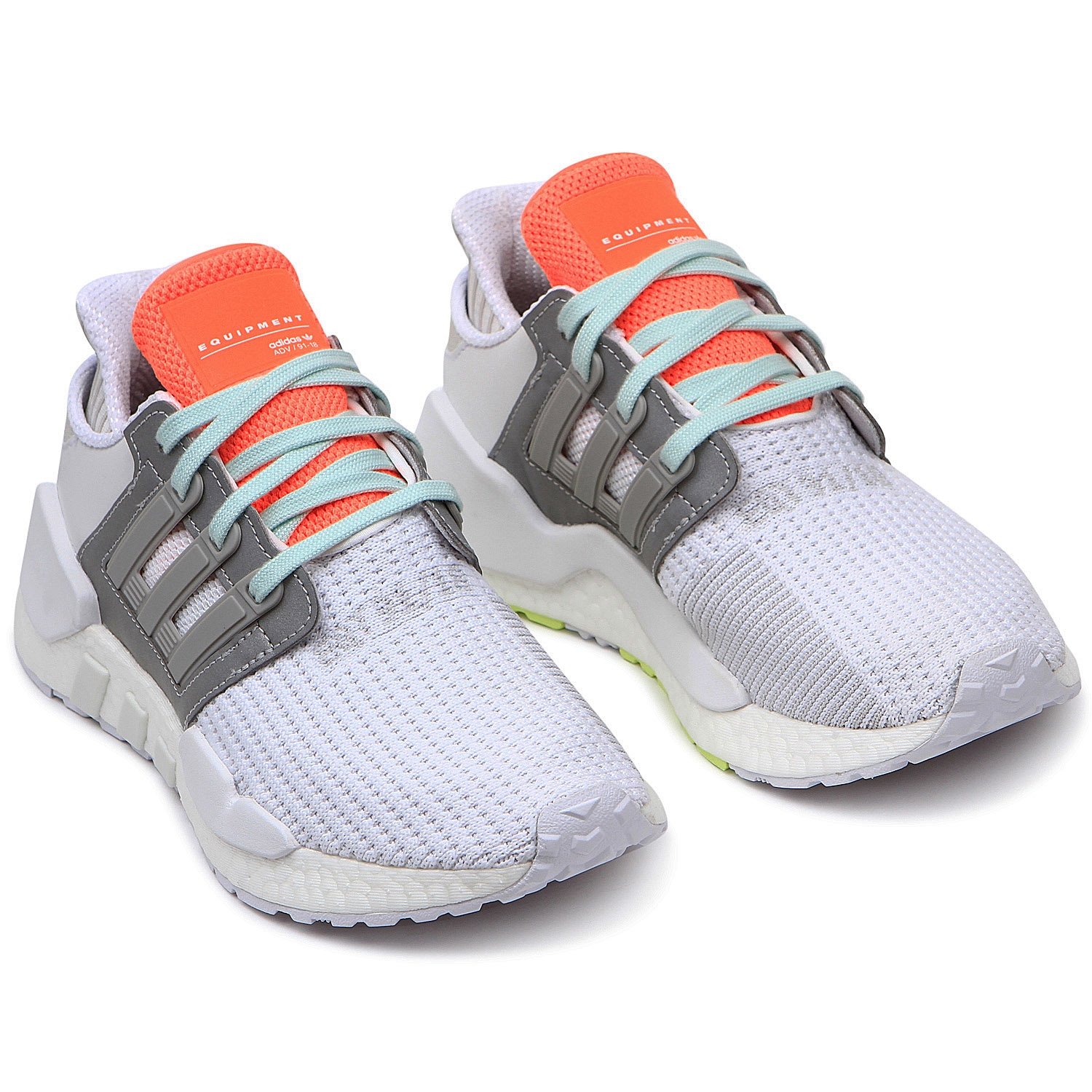 adidas Originals EQT SUPPORT 91/18 FTWR WHITE / GREY TWO F17 / SOLAR ORANGE