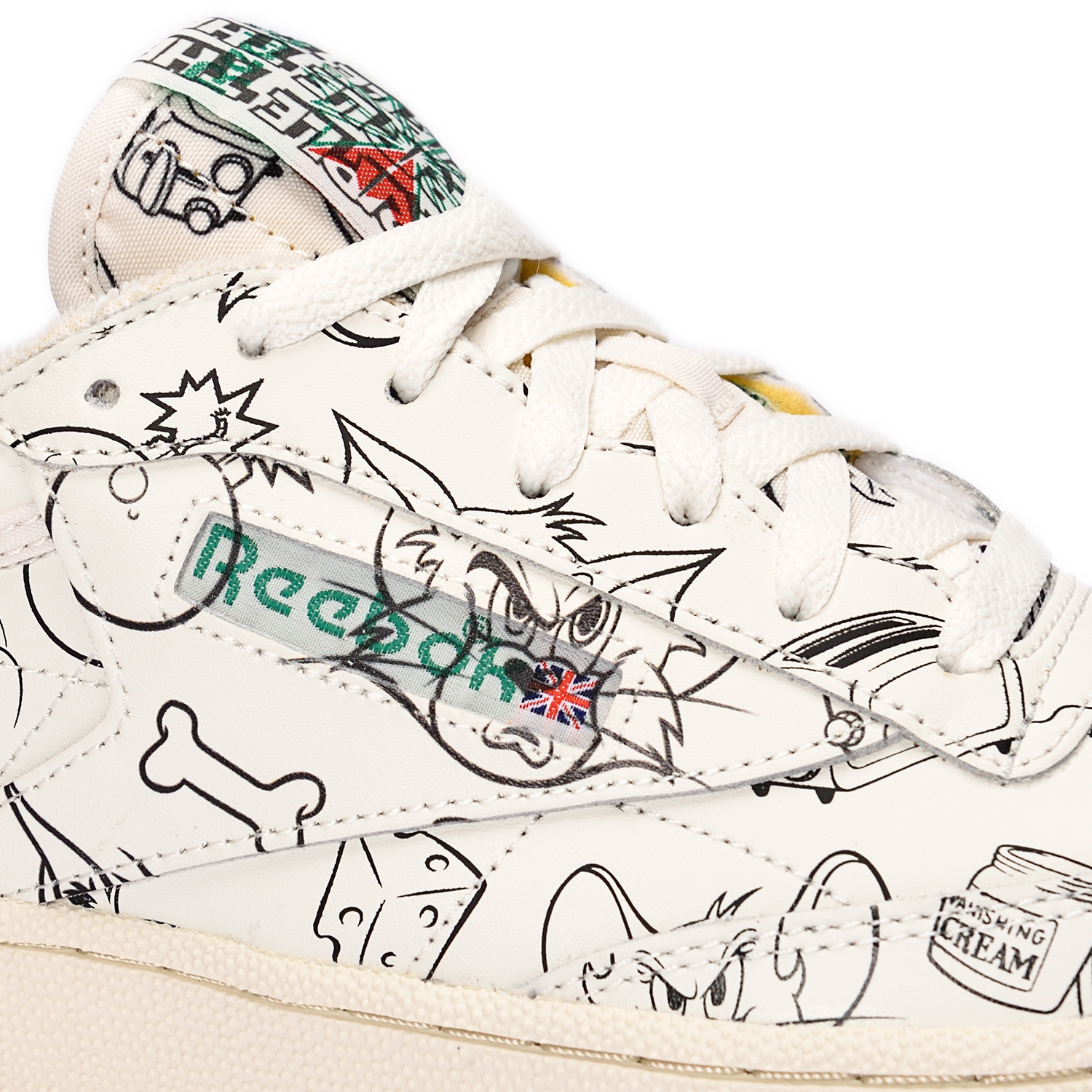 Reebok  x Tom & Jerry Club C 85 MULTICOLOR/CHALK/PAPERWHITE/EXCELLENT RED