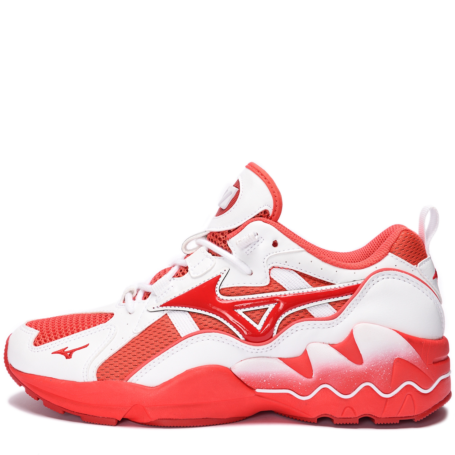 Mizuno WAVE RIDER 1 Cayenne/Chinese Red/ White