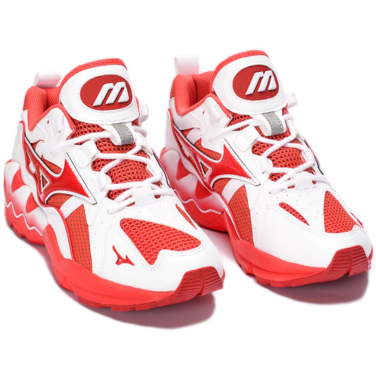 Mizuno WAVE RIDER 1 Cayenne/Chinese Red/ White