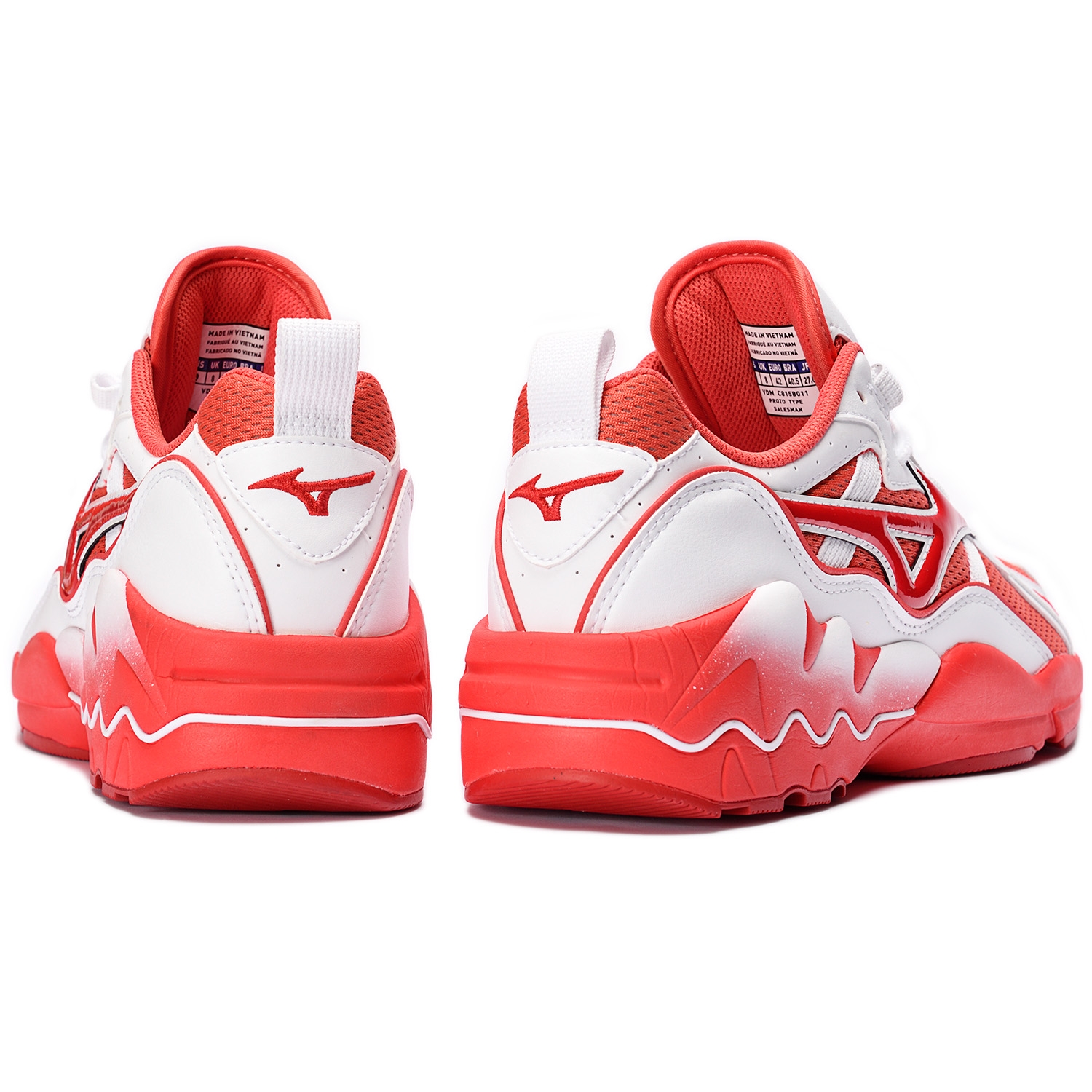 Mizuno WAVE RIDER 1 Cayenne/Chinese Red/ White